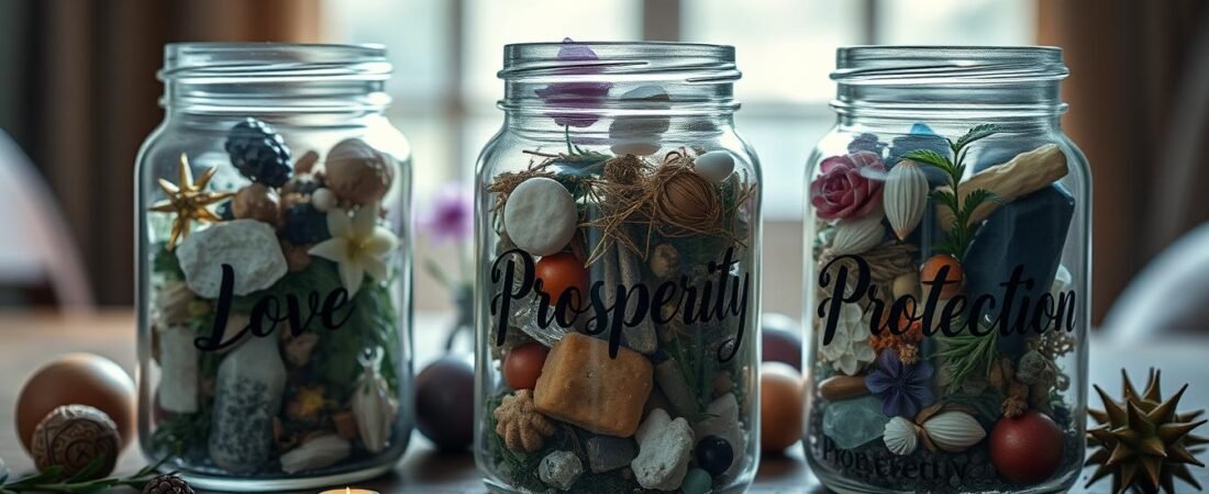Crafting Spell Jars for Love, Wealth & Safety