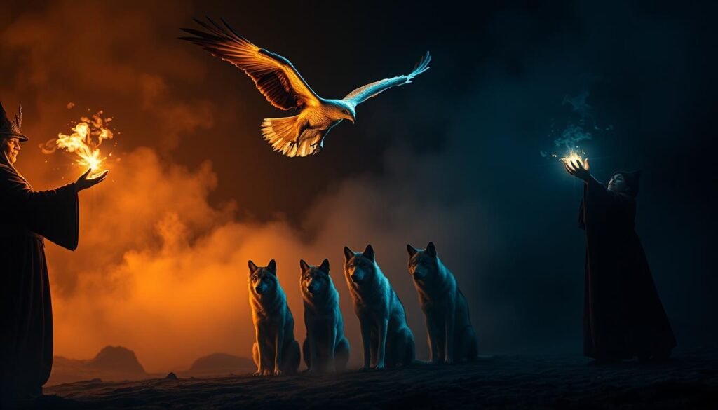 magic routines with animals