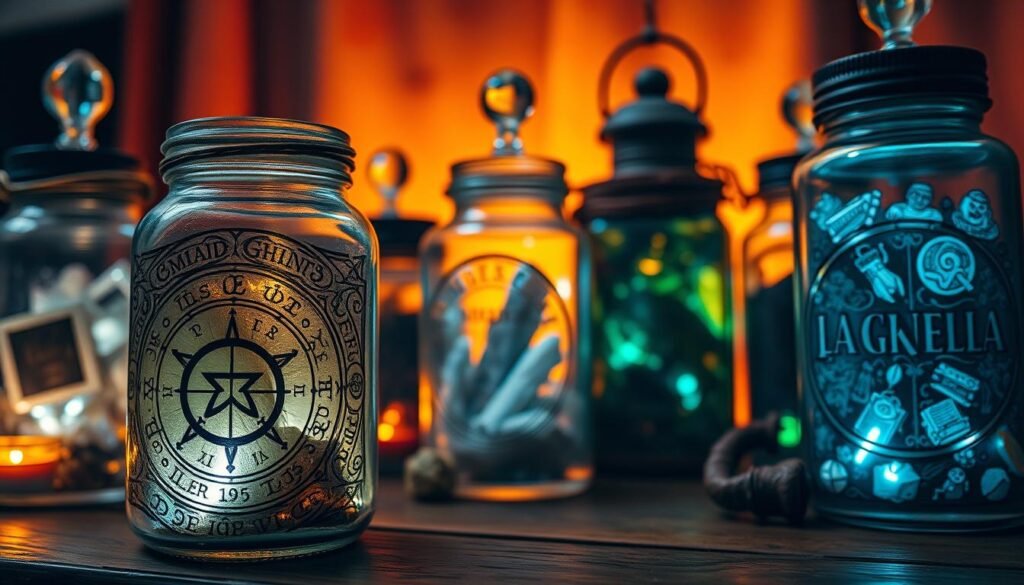 magical spell jars